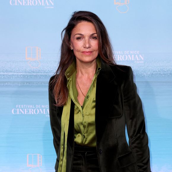 Nadia Farès - Tapis rouge de la soirée d'ouverture de la 7ème édition du festival Cineroman à Nice le 29 septembre 2025. © Dominique Jacovides - Bruno Bebert / Bestimage