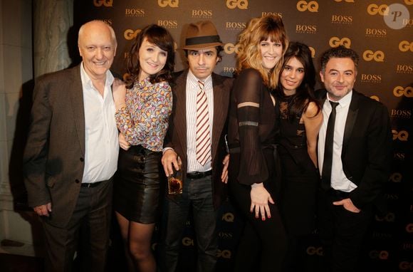 Nicolas Domenach, Mathilde Terrier, Ariel Wizman, Daphne Burki, Emilie Tran Nguyen et Sebastien Knafo assistant aux GQ Men of the Year 2015 Awards tenus à l'hôtel Shangri-La à Paris, France, le 20 janvier 2016. Photo by Jerome Domine/ABACAPRESS.COM