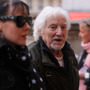 Le chanteur, auteur et compositeur français Hugues Aufray lors d'une messe à la mémoire de l'actrice française Brigitte Bardot à l'église Saint-Roch à Paris, le 28 janvier 2026. Photo by Nasser Berzane/ABACAPRESS.COM