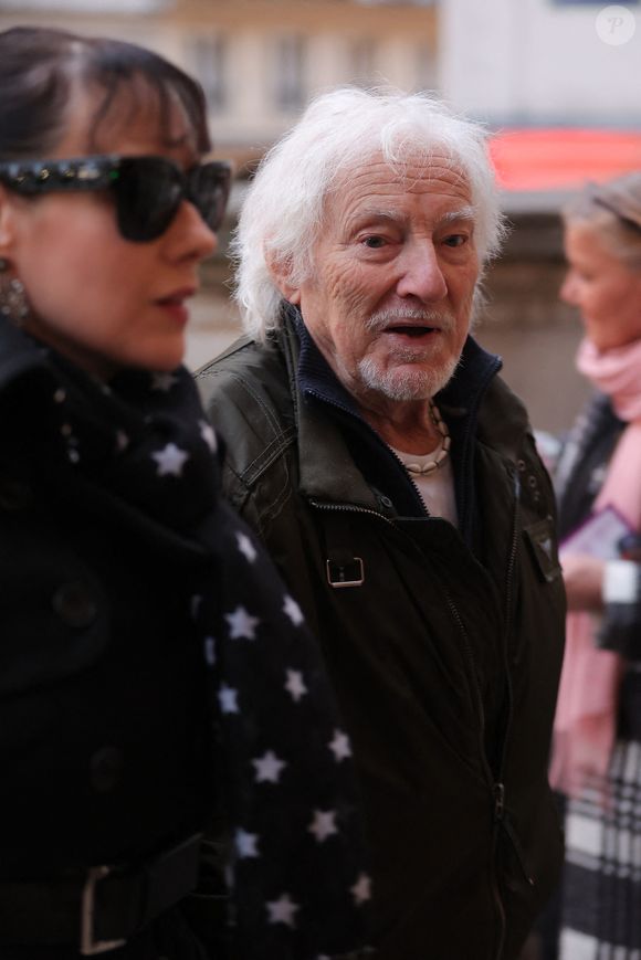 Le chanteur, auteur et compositeur français Hugues Aufray lors d'une messe à la mémoire de l'actrice française Brigitte Bardot à l'église Saint-Roch à Paris, le 28 janvier 2026. Photo by Nasser Berzane/ABACAPRESS.COM