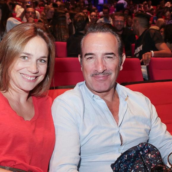 Exclusif - Nathalie Pechalat et Jean Dujardin - People à la représentation exceptionnelle du spectacle musical "Sur la route Enchantée" de Chantal Goya au Palais des Congrès de la Porte Maillot à Paris - © Jack Tribeca / Bestimage