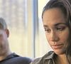 Installée en Californie avec le prince Harry et leurs deux enfants, Archie et Lilibet, elle revient aujourd’hui sous les projecteurs.
Meghan Markle, duchesse de Sussex, fond en larmes en évoquant les menaces de mort sur les réseaux sociaux dans le documentaire "Harry & Meghan" (Netflix). Los Angeles. Le 15 décembre 2022.