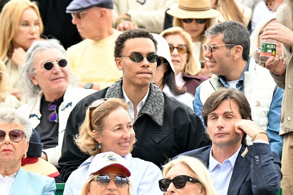 Alexandre Grimaldi, le fils du prince Albert II de Monaco et de Nicole Costes, en tribune lors de la septième journée du Rolex Monte-Carlo Masters au Monte-Carlo Country Club de Monaco le 11 avril 2026

© Bruno Bebert / Bestimage