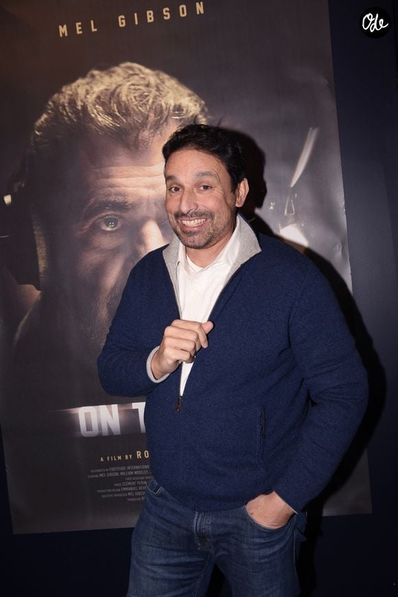 Bruno Salomone à la première du film "On the Line" dans la dernière salle de cinéma du quartier Saint-Germain-des-Prés le Silencio des Prés à Paris, France, le 12 janvier 2023. 

© Rachid Bellak/Bestimage