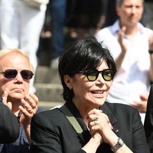 Liane Foly - Obsèques de la chanteuse et pianiste française Marie-Paule Belle, en l'église Saint-Roch à Paris le 3 aout 2026. © Agence / Bestimage