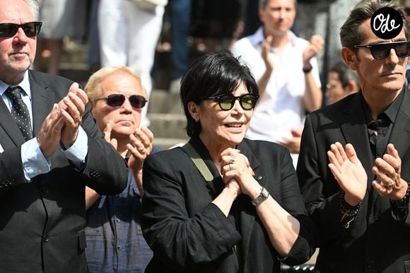 Liane Foly - Obsèques de la chanteuse et pianiste française Marie-Paule Belle, en l'église Saint-Roch à Paris le 3 aout 2026. © Agence / Bestimage