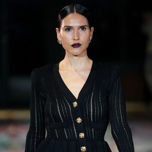 Joyce Jonathan - Défilé pour célébrer la fashion week au Printemps Haussman à Paris.
© Anne-Sophie Guebey / Bestimage