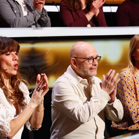 Exclusif - Magali Ripoll, Yoann Riou, Nathalie Simon - Enregistrement de l'émission "100% logique" présentée par C. Feraud et qui sera diffusée le 25 octobre 2025 sur France 2 au studio du Lendit à Saint-Denis, France, le 14 mars 2025. © Christophe Clovis/Bestimage