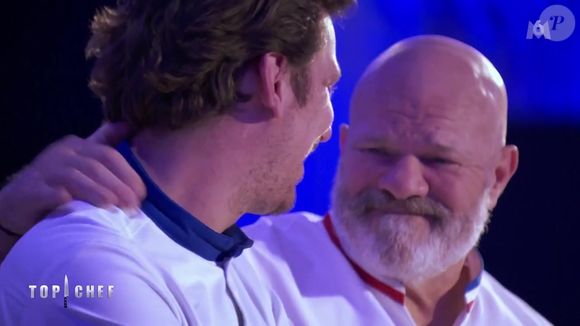 Philippe Etchebest en larmes face à Charles après son élimination de "Top Chef 2025", épisode du 4 juin, sur M6