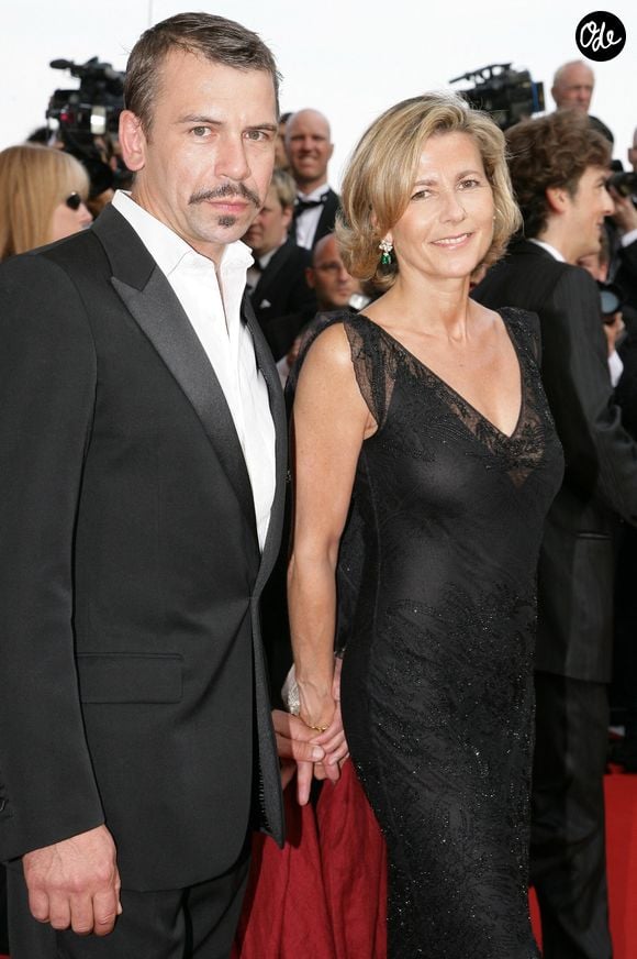 Claire Chazal et Philippe Torreton, arrivent à la projection du film "Da Vinci Code" du réalisateur américain Ron Howard, qui a ouvert le 59e Festival international du film de Cannes, à Cannes, dans le sud de la France, le 17 mai 2006. Photo : Hahn-Nebinger-Orban/Abaca