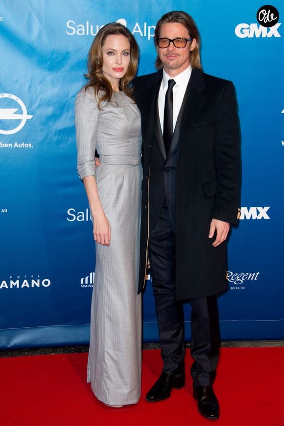 Brad Pitt et Angelina Jolie a la soiree de Gala: Cinema for Peace 2012, a Berlin AGENCE / BESTIMAGE
