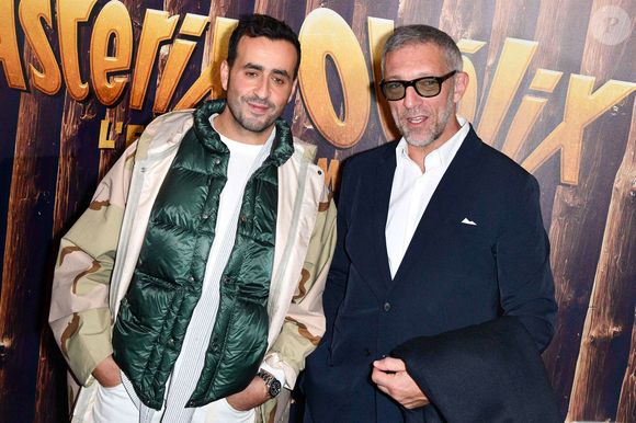 Jonathan Cohen et Vincent Cassel assistent à la première de "Astérix et Obélix : L'Empire Du Milieu" au Grand Rex le 15 janvier 2023 à Paris, France. Photo by Shootpix/ABACAPRESS.COM