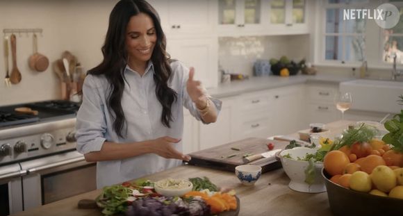 La duchesse de Sussex est de retour sur les écrans de télévision. Meghan s'est rapprochée de son mari, le prince Harry, alors que Netflix diffusait le premier teaser de sa nouvelle série With Love, Meghan, qu'elle a posté sur son nouveau compte Instagram. ©Backgrid USA / Bestimage