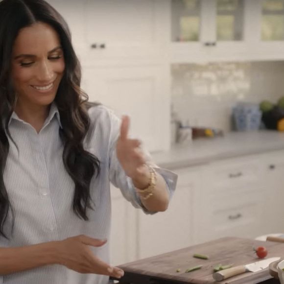 La duchesse de Sussex est de retour sur les écrans de télévision. Meghan s'est rapprochée de son mari, le prince Harry, alors que Netflix diffusait le premier teaser de sa nouvelle série With Love, Meghan, qu'elle a posté sur son nouveau compte Instagram. ©Backgrid USA / Bestimage