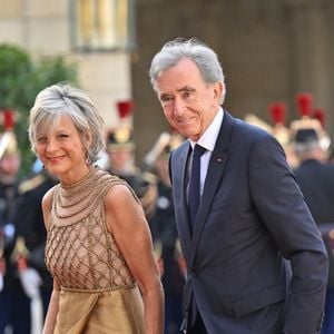 Bernard Arnault et sa femme Hélène arrivant au palais de l’Elysée pour un dîner d’état en l’honneur de la visite du roi de Thaïlande et de sa femme à Paris le 29 juin 2026.

© Christian Liewig / Bestimage