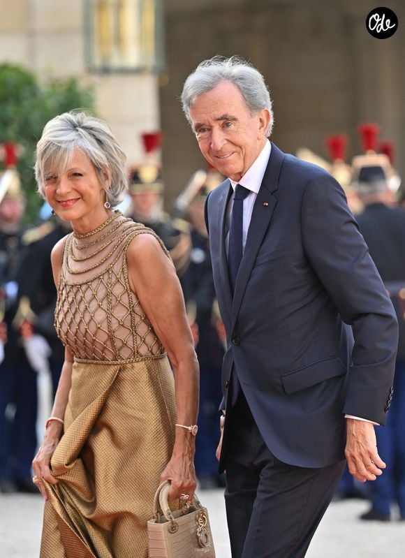 Bernard Arnault et sa femme Hélène arrivant au palais de l’Elysée pour un dîner d’état en l’honneur de la visite du roi de Thaïlande et de sa femme à Paris le 29 juin 2026.

© Christian Liewig / Bestimage
