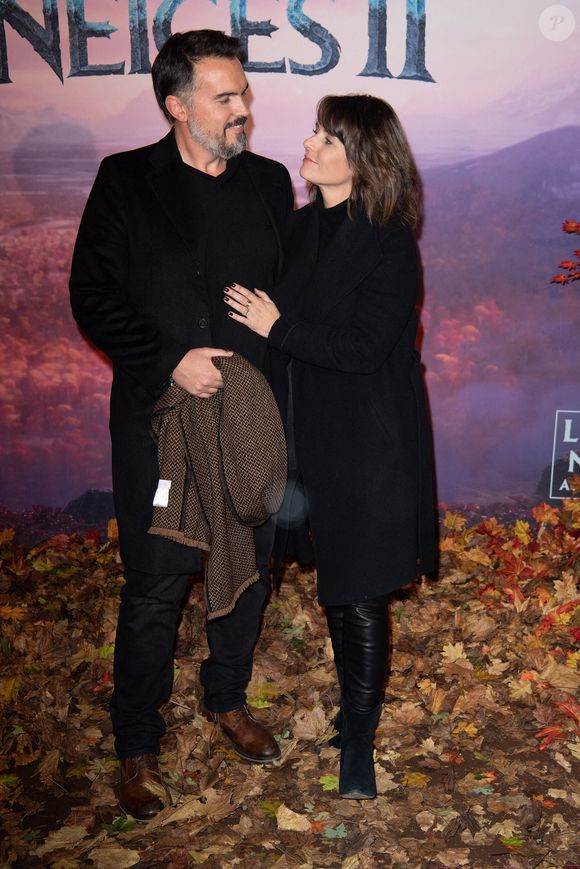Maxime Chattam et Faustine Bollaert assistent à Frozen 2 - La Reine Des Neiges 2â ; Paris Gala Screening at Cinema Le Grand Rex on November 13, 2019 in Paris, France.Photo by David Niviere/ABACAPRESS.COM
