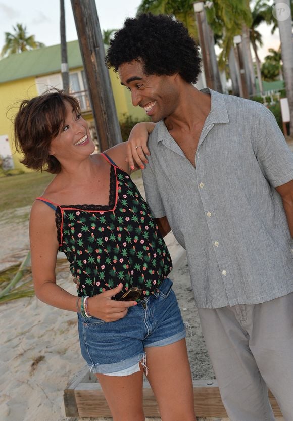Exclusif - Julien Béramis, Béatrice de La Boulaye - Jour 2 - Backstage - Enregistrement de l'émission "Tous en Martinique, coeur d'Outremer" au Club Med Les Boucaniers, qui sera diffusée le 11 novembre à 21h05 sur France 3. Le 29 mai 2021
© Veeren / Bestimage