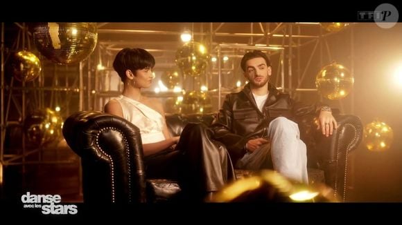Nino Mosa et Eve Gilles lors de leur premier prime de "Danse avec les stars", le 14 février 2025, sur TF1