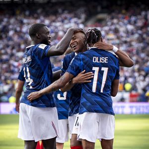 Match de 16ème de finale "France - Suède" lors de la Coupe du Monde FIFA 2026, le 30 juin 2026.

© Bestimage