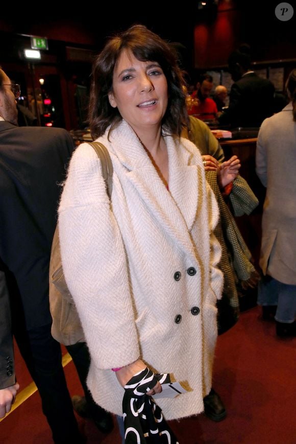 Exclusif - Estelle Denis - Générale de la pièce de théâtre « Un Président ne devrait pas dire ça… » au Théâtre Libre à Paris, France. Le 16 Février 2023. 
© Bertrand Rindoff / Bestimage