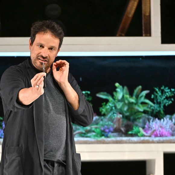 Exclusif - Bruno Salomone à la 1ère édition du festival Les Théâtrales d'Eze en plein air à l'oppidum du Col d'Eze avec la pièce "Au Scalpel", le 7 août 2023.

Photo : Bruno Bebert / Bestimage