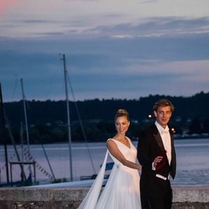 Il a épousé Beatrice Borromeo en 2015, lors de somptueuses célébrations à Monaco puis en Italie.

Mariage de Pierre Casiraghi et Beatrice Borromeo au château Rocca Angera (château appartenant à la famille Borromeo) à Angera sur les Iles Borromées, sur le Lac Majeur, le 1er août 2015. © SGP / BESTIMAGE