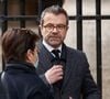 Et Thierry Thuillier (directeur de l'information du groupe TF1, ndlr) m'a dit : 'Alors là c’est pas bien, là franchement tu me poses un vrai problème'."
Thierry THUILLIER - Obsèques de Jean-Pierre Pernaut en la Basilique Sainte-Clotilde à Paris, France, le 9 mars 2022. © Aurelien Morissard/Panoramic/Bestimage