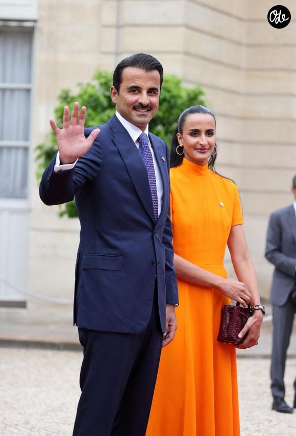 L'Émir du Qatar Cheikh Tamim bin Hamad bin Khalifa Al Thani et Cheikha Hind bint Hamad bin Khalifa al-Thani. © Jacovides-Perusseau / Bestimage