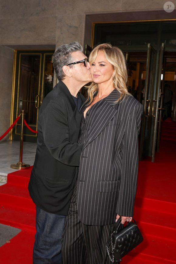 Première sortie officielle pour Adriana Karembeu et son compagnon Marc Lavoine au photocall du Concerto pour la Paix d'Omar Harfouch : Un Appel à l'Unité et à la Paix au Théâtre des Champs Elysées à Paris, France, le 18 septembre 2024. © Perusseau-Tribeca/Bestimage