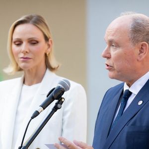 Le prince Albert II de Monaco et la princesse Charlène de Monaco ont accueilli au Palais princier les ambassadeurs et représentants permanents des 46 États membres de l'organisation du Conseil de l'Europe, Monaco le 2 septembre 2026. © Olivier Huitel/Pool Monaco/Bestimage