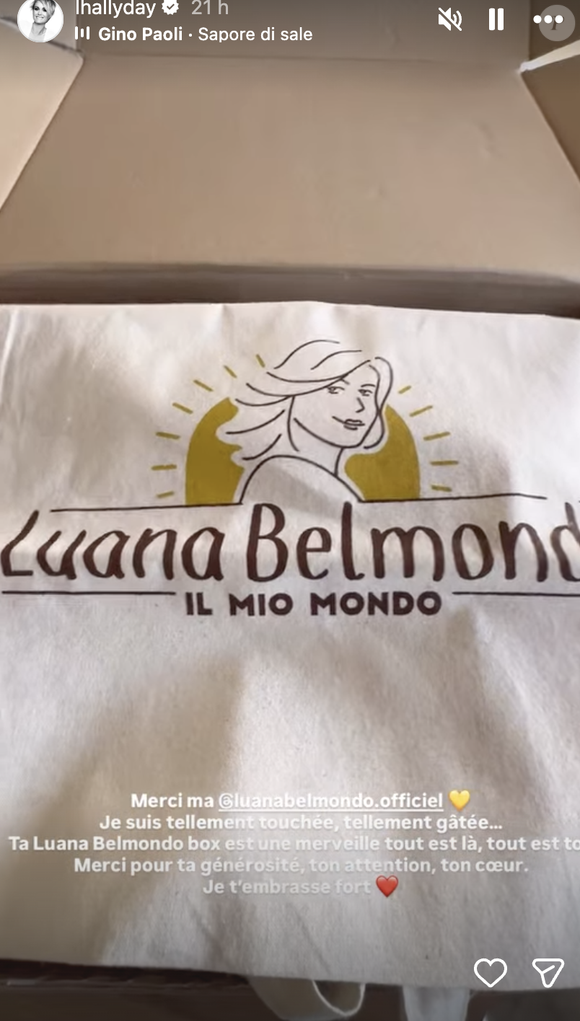 Il s'agit d'une box culinaire, vendue au prix de 69 euros, composée de plusieurs produits d'origine italienne.

Capture Instagram de Laeticia Hallyday