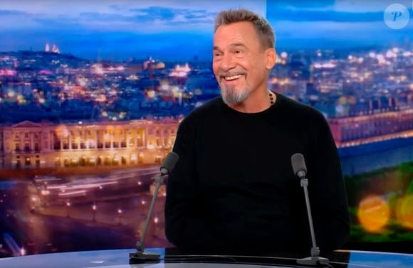 Florent Pagny, qui va beaucoup mieux, était l'invité de Gilles Bouleau au 20 heures de TF1 le jeudi 16 novembre. © Captute TV TF1 via Bestimage