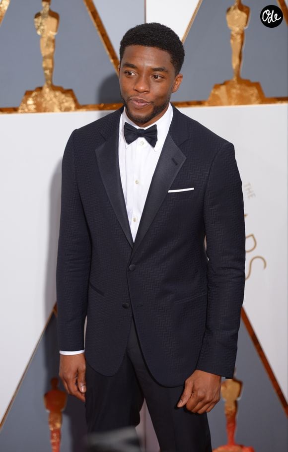 Chadwick Boseman - Photocall de la 88ème cérémonie des Oscars au Dolby Theatre à Hollywood. Le 28 février 2016
Crédit : David Crane / Zuma Press / Bestimage