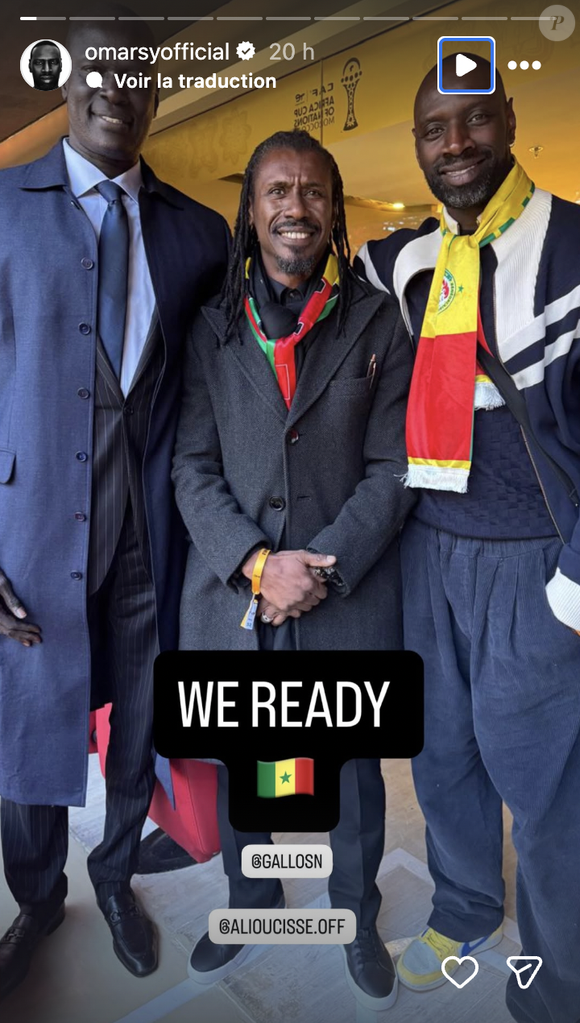 Omar Sy assiste au sacre du Sénégal à la finale de la CAN