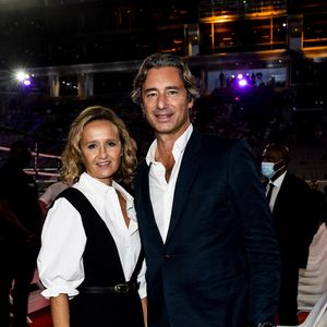 Laurent Solly et sa compagne Caroline Roux - People et politiques se retrouvent au gala de boxe "La Conquête" au stade Roland Garros à Paris le 10 septembre 2021

© JB Autissier / Panoramic / Bestimage