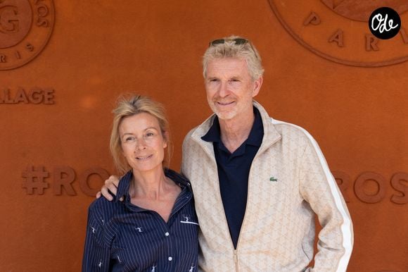 Denis et Hortense Brogniart assistent au Village day 9 pendant les Internationaux de France 2026 à Roland Garros le 01 juin 2026 à Paris, France. Photo Nasser Berzane/Abaca