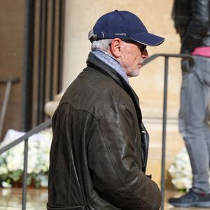 Thierry Lhermitte - Obsèques de Michel Blanc en l'église Saint-Eustache à Paris, le 10 octobre 2024. 
© Moreau / Jacovides / Bestimage