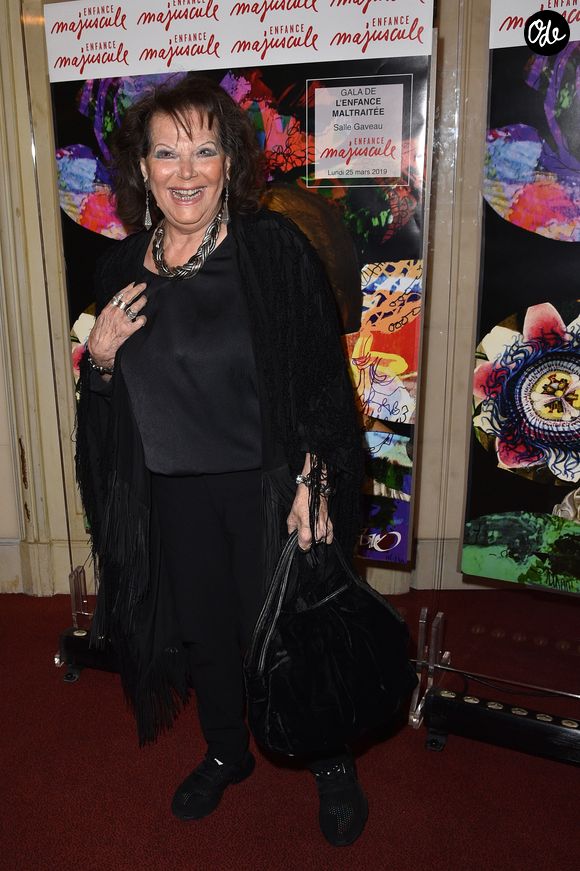 Claudia Cardinale - Gala d'Enfance Majuscule organisé au profit des enfants maltraités à la salle Gaveau à Paris, le 25 mars 2019. © Giancarlo Gorassini/Bestimage