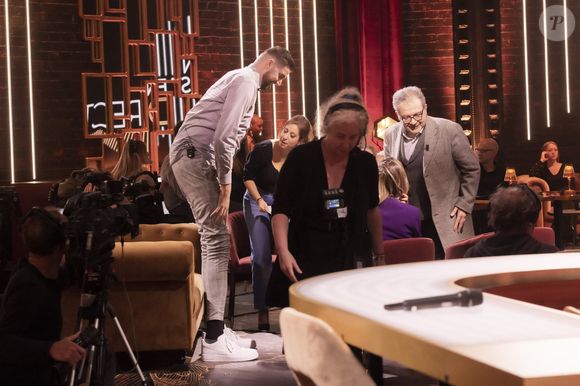 Exclusif - Vincent Pourchot, Léa Salamé - Sur le plateau de l'émission OEED (On Est En Direct) présentée par L.Salamé et L.Ruquier - Paris le 23/04/2022 - © Jack Tribeca / Bestimage No web pour Belgique et Suisse