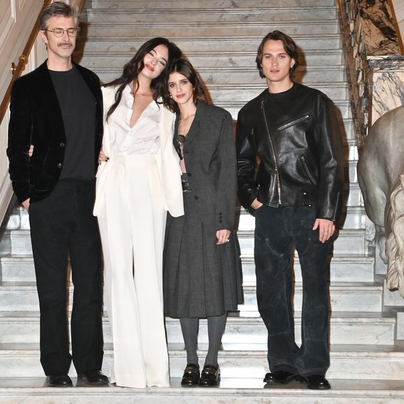 Kim Rossi Stuart, Deva Cassel, Benedetta Porcaroli et Saul Nanni, lors de la promotion de la série "Le guépard", le 25 février 2025, à Rome. © SGP / BESTIMAGE