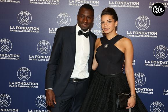 Exclusif - Blaise Matuidi et sa fiançée Isabelle Malice - Dîner de gala au profit de la Fondation PSG au Parc des Princes à Paris le 16 mai 2017. © Rachid Bellak/Bestimage