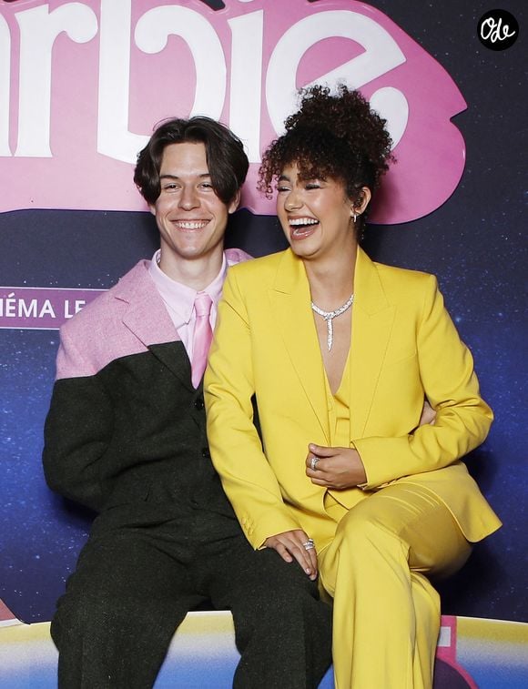 Séparation - Léna Situations et Seb la Frite se séparent - Exclusif - Lena Situations (Lena Mahouf) et son compagnon Seb Frit (Sebastien Frit, Seb la Frite sur les réseaux sociaux) - Avant-première du film "Barbie" au Grand Rex à Paris. Le 18 juillet 2023. 
© Denis Guignebourg/Bestimage