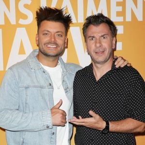 Kev Adams et Michaël Youn - Avant-première du film "Certains l'aiment chauve" au Cinéma UGC Ciné Cité Bercy à Paris le 10 juillet 2025. © Coadic Guirec/Bestimage