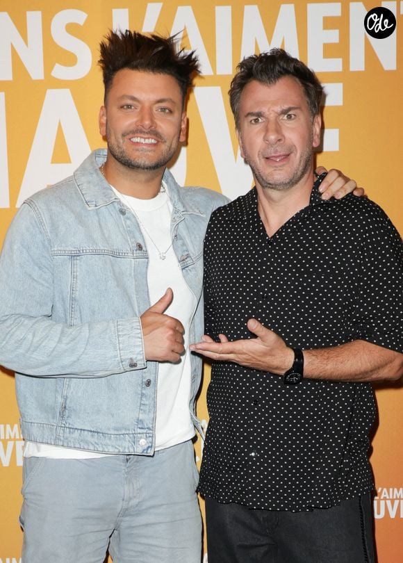 Kev Adams et Michaël Youn - Avant-première du film "Certains l'aiment chauve"  au Cinéma UGC Ciné Cité Bercy à Paris le 10 juillet 2025. © Coadic Guirec/Bestimage