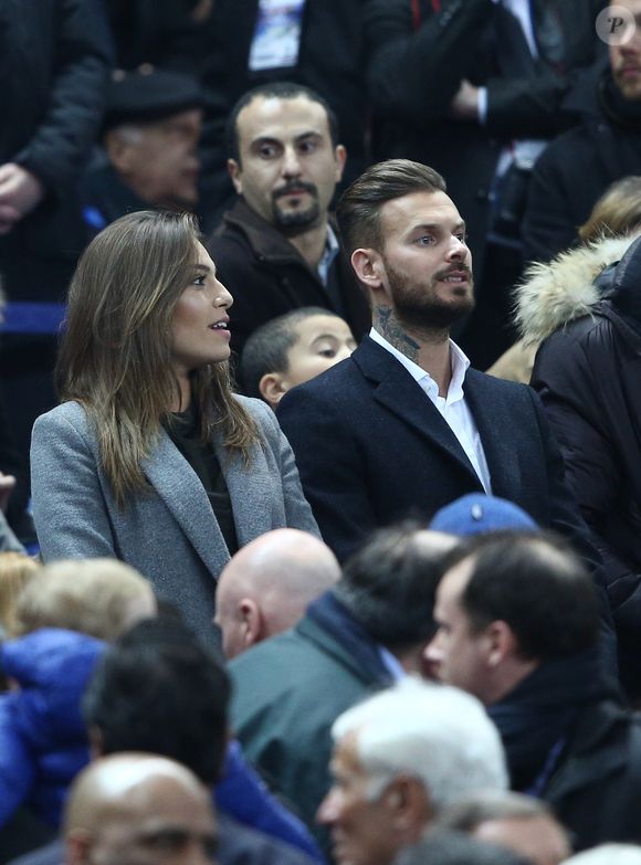 M. Pokora (Matt Pokora) et Scarlett - People au match amical France - Brésil au Stade de France à Saint-Denis le 26 mars 2015. Le Brésil à remporté le match sur le score de 3 buts à 1. © CYRIL MOREAU / BESTIMAGE