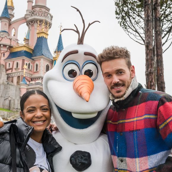 Christina Milian et son compagnon M. Pokora (Matt Pokora) - People lors du lancement des nouvelles attractions au parc Disneyland à Paris. Le 16 novembre 2019. © Disney via Bestimage