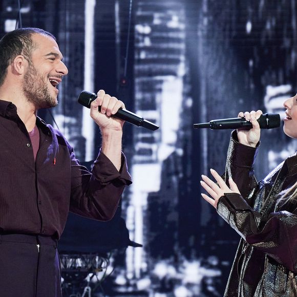 Amir a aussi donné de la voix avec l'ancienne candidate de la "Star Academy" Héléna
Exclusif - Amir et Helena lors de l’enregistrement de l’émission “Les stars s’unissent pour le Sidaction” au théâtre Marigny à Paris, France, le 11 mars 2025. L’émission sera diffusée en prime le 22 mars sur France 2. © Guirec-Moreau/ Bestimage