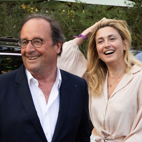 François Hollande et Julie Gayet assistent au Festiv4L Signe Renault au Chalet des Iles le 23 juin 2025 à Paris, France. Photo by Nasser Berzane/ABACAPRESS.COM