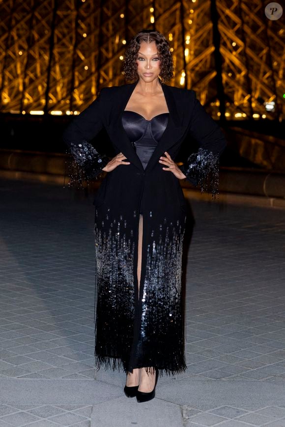 Tyra Banks - Photo Call du « Le Grand Diner du Louvre « lors de la Fashion Week  à Paris le 5 mars 2025. © Olivier Borde /Bestimage